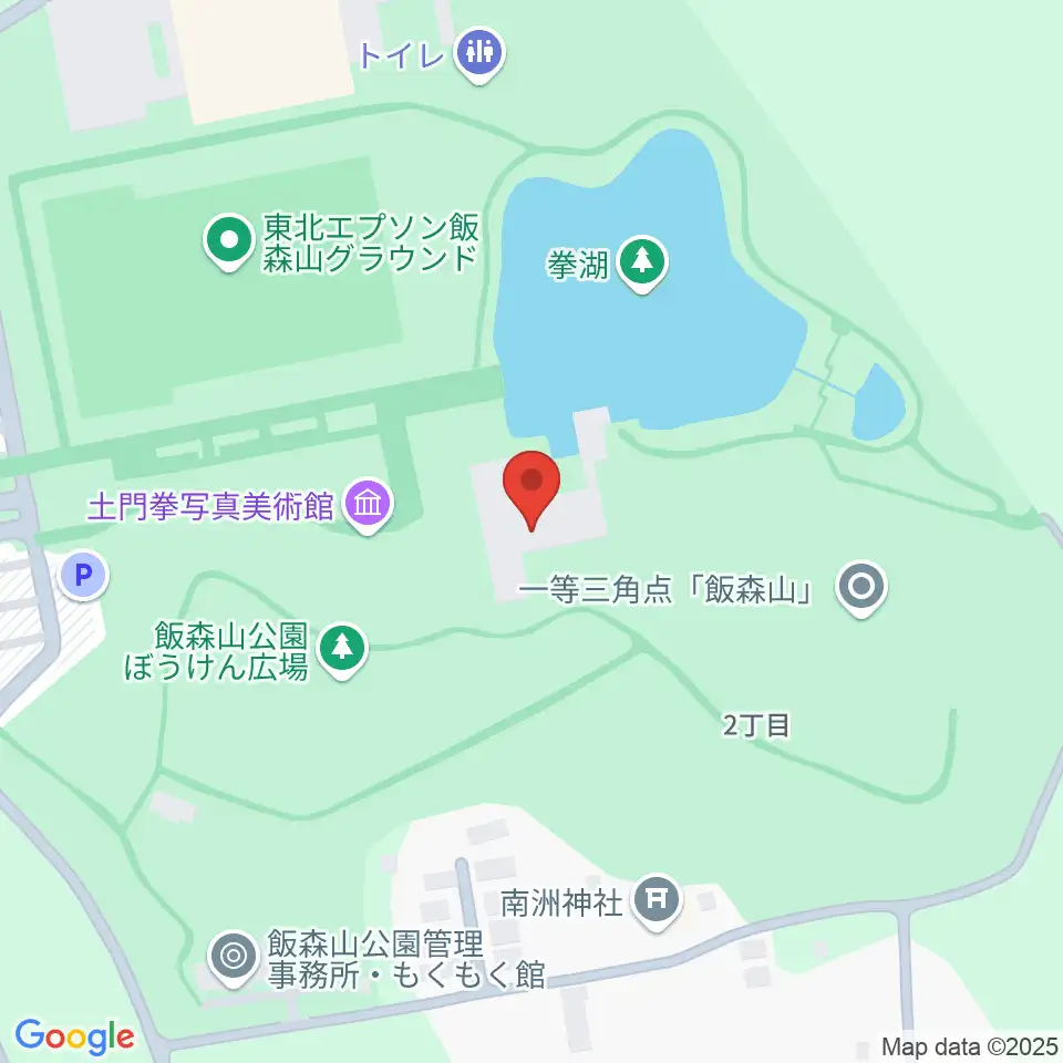 土門拳記念館 周辺のファミレス・ファーストフード一覧地図