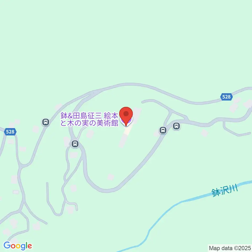 鉢＆田島征三・絵本と木の実の美術館周辺のファミレス・ファーストフード一覧地図