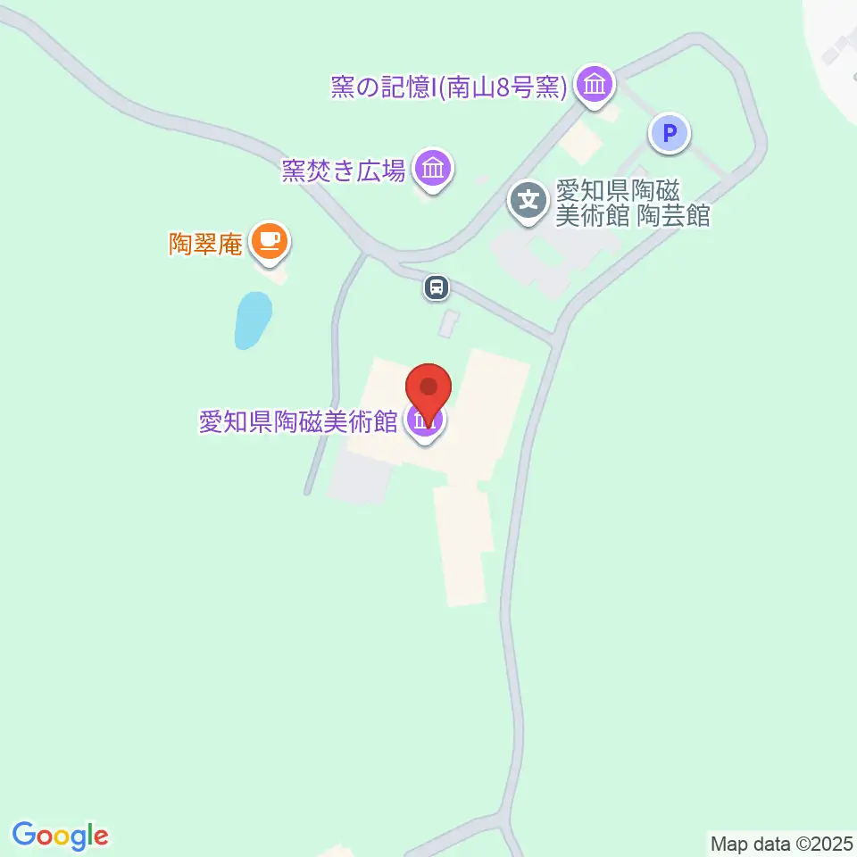 愛知県陶磁美術館周辺のファミレス・ファーストフード一覧地図