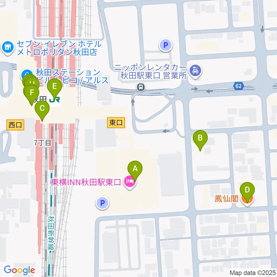 AL☆VEシアター周辺のファミレス・ファーストフード一覧地図
