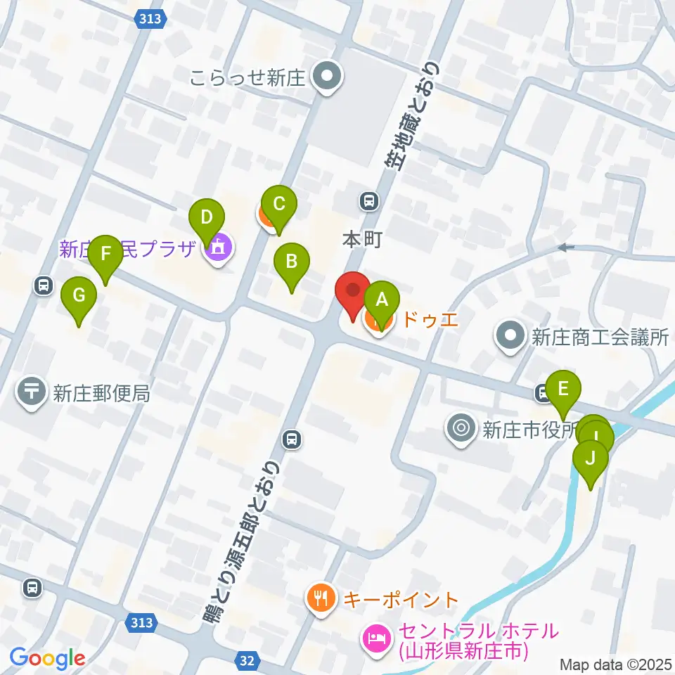あすラジ周辺のファミレス・ファーストフード一覧地図