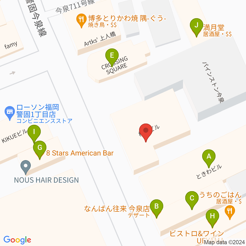 STUDIO GRILL周辺のファミレス・ファーストフード一覧地図