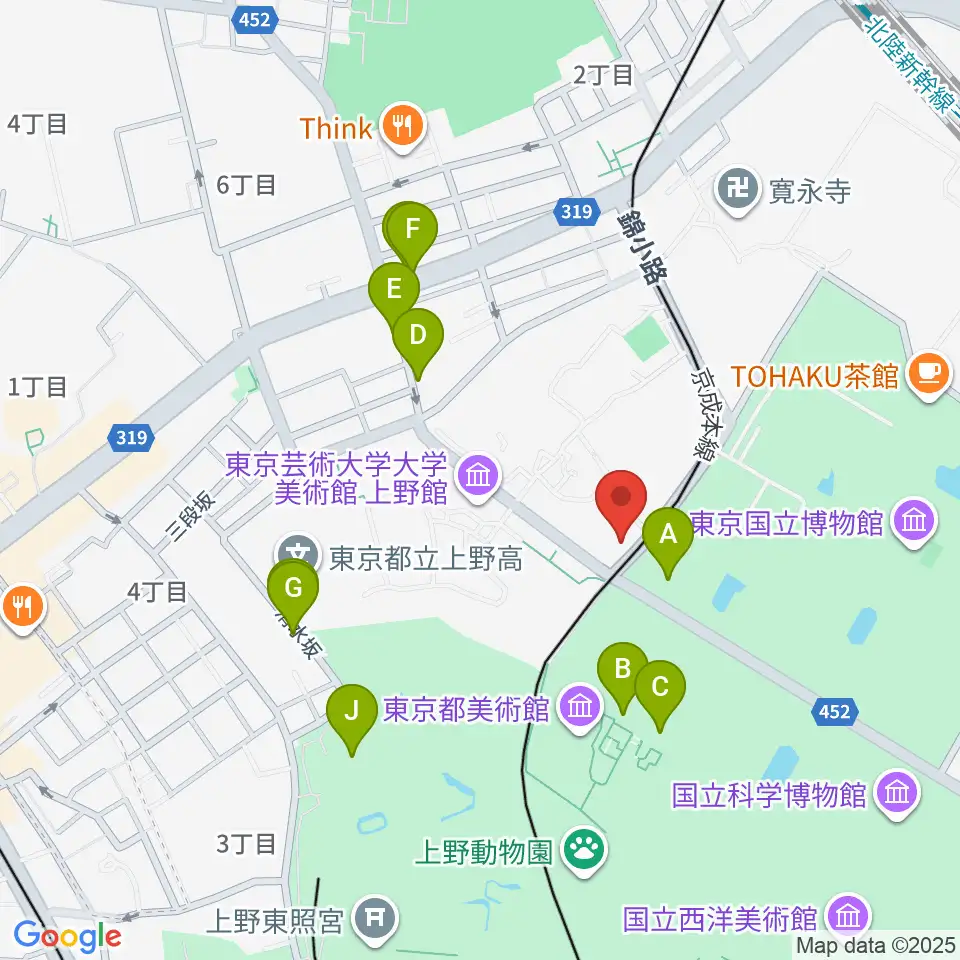 黒田記念館周辺のファミレス・ファーストフード一覧地図