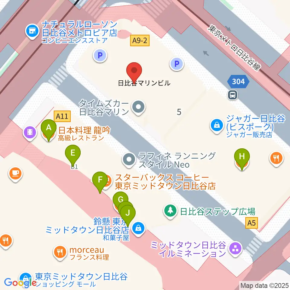 ベヒシュタイン・セントラム 東京周辺のファミレス・ファーストフード一覧地図