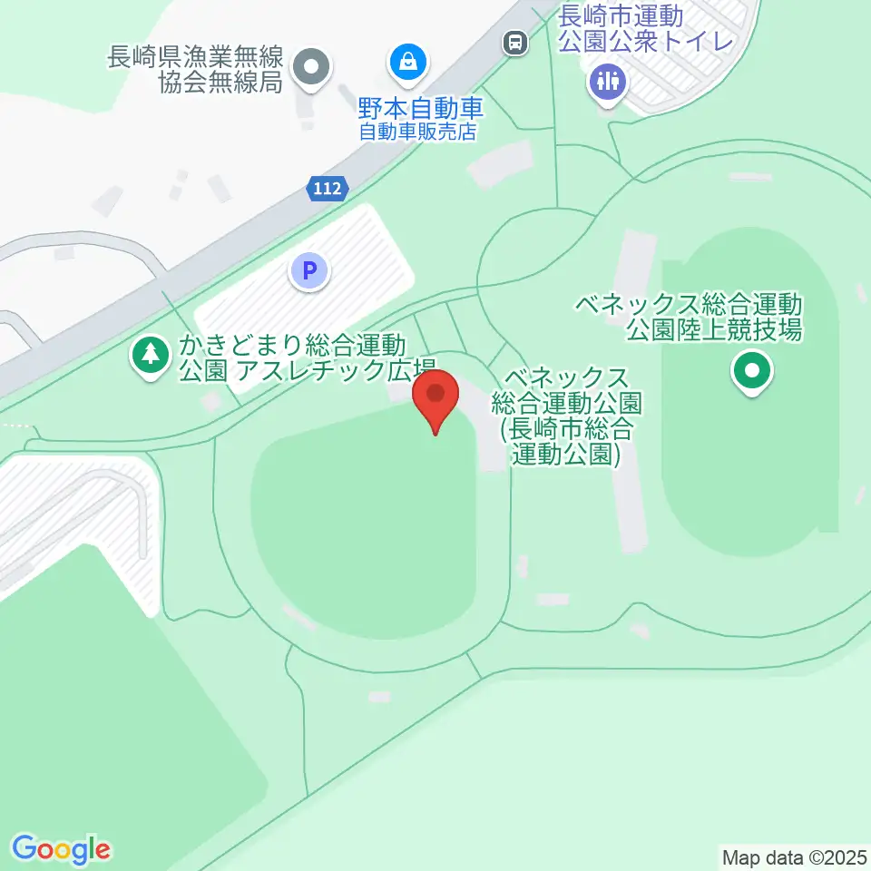 SUNボールパークかきどまり周辺のファミレス・ファーストフード一覧地図