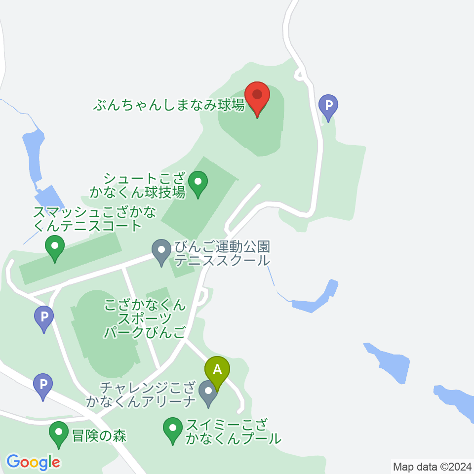 ぶんちゃんしまなみ球場周辺のファミレス・ファーストフード一覧地図