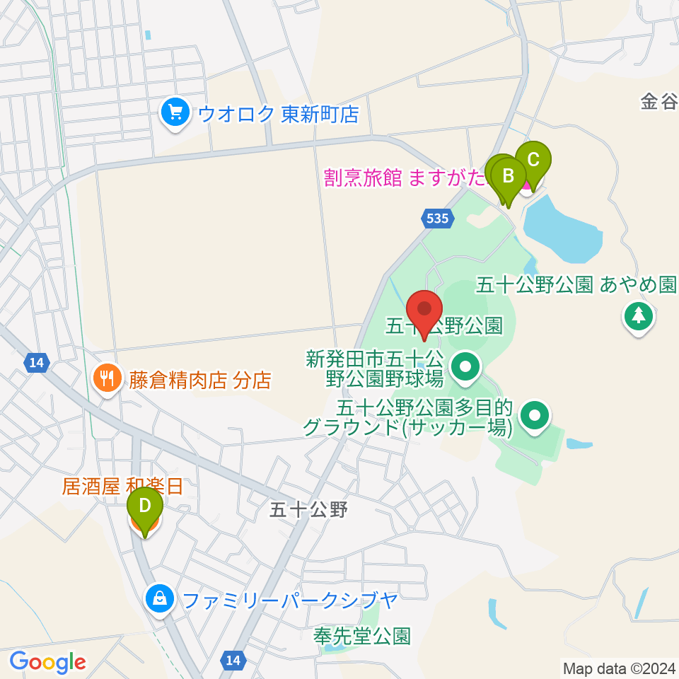 サン・ビレッジしばた周辺のファミレス・ファーストフード一覧地図