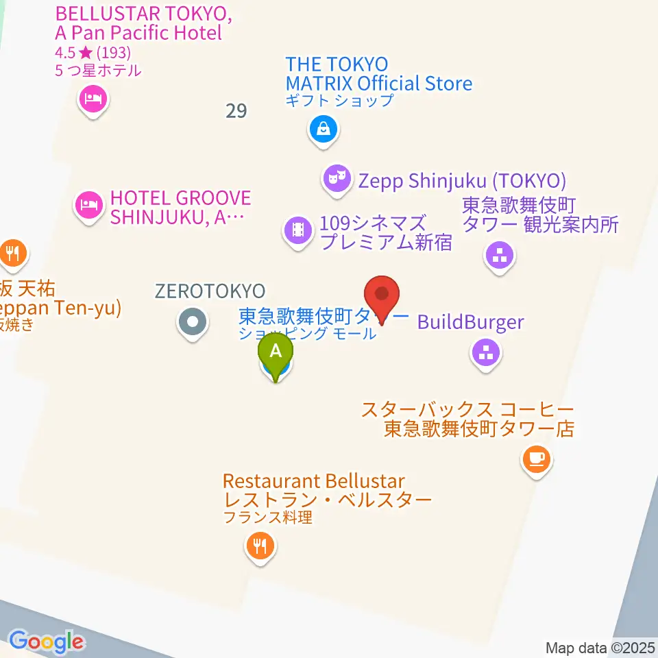 シアターミラノ座周辺のファミレス・ファーストフード一覧地図