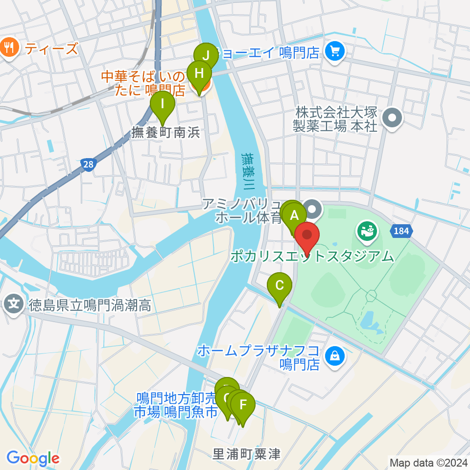 ソイジョイ武道館周辺のファミレス・ファーストフード一覧地図