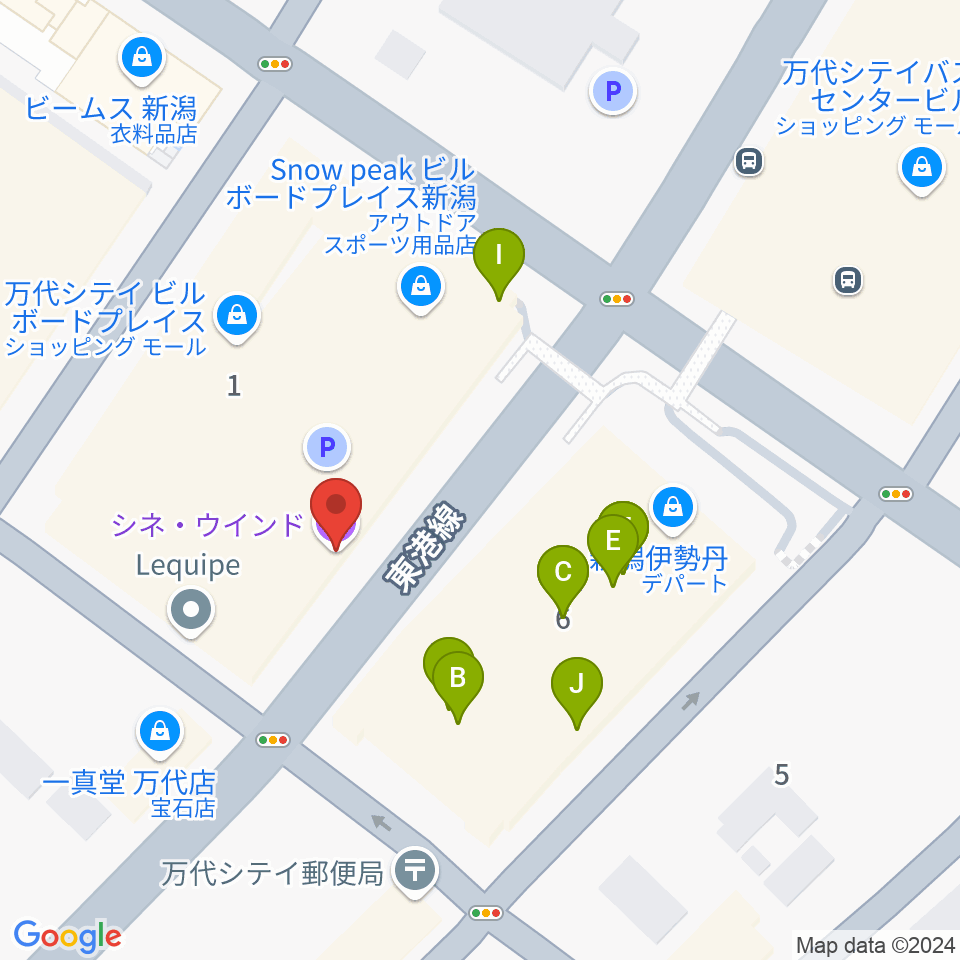 シネ・ウインド周辺のファミレス・ファーストフード一覧地図