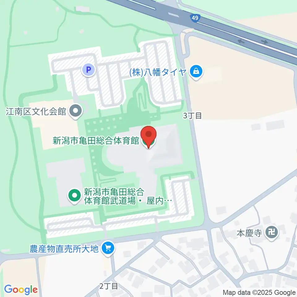 亀田総合体育館周辺のファミレス・ファーストフード一覧地図