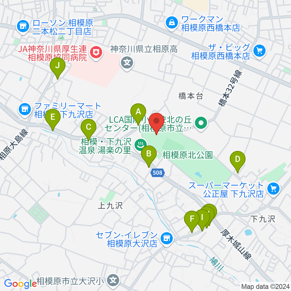 ほねごりアリーナ周辺のファミレス・ファーストフード一覧地図