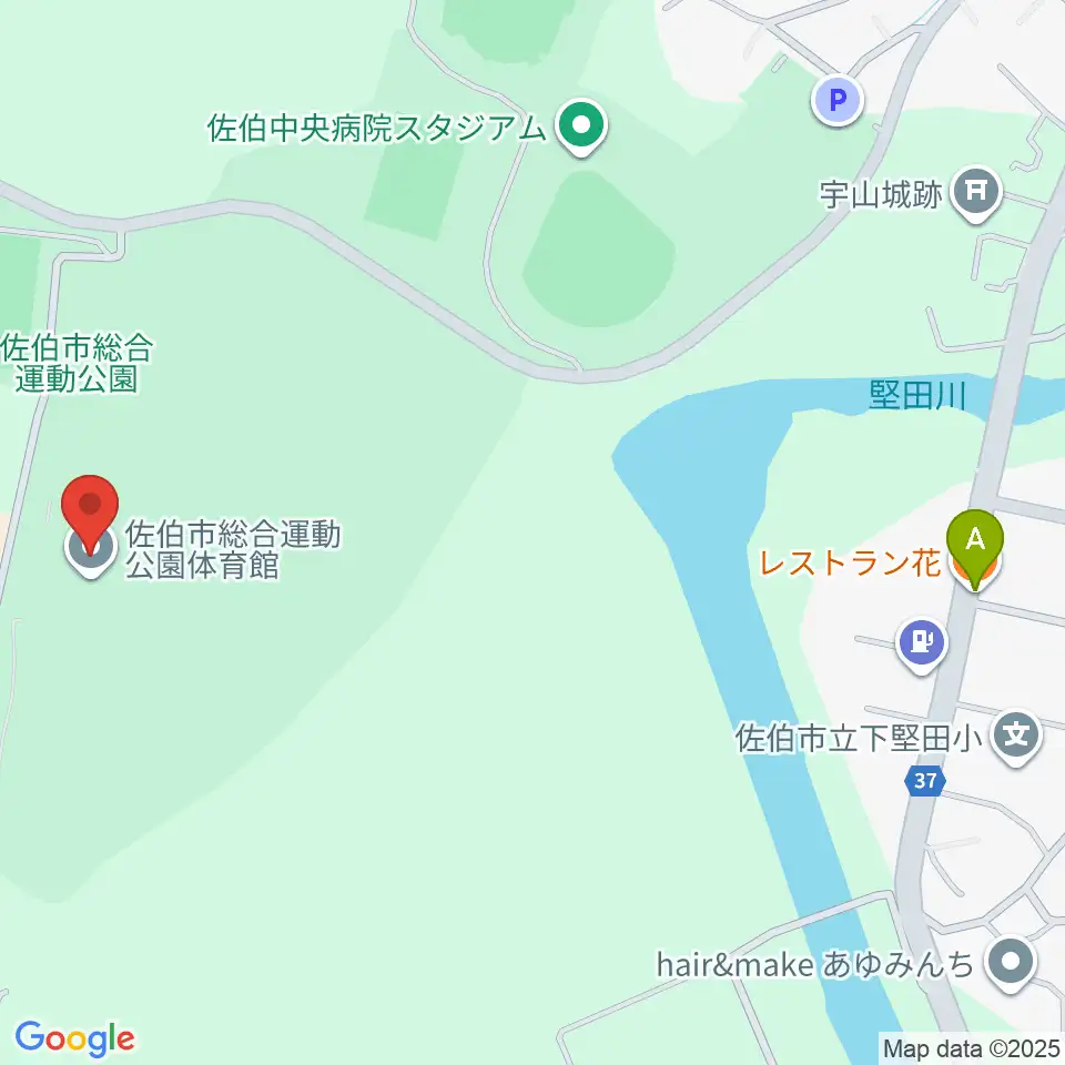 佐伯中央病院アリーナ周辺のファミレス・ファーストフード一覧地図