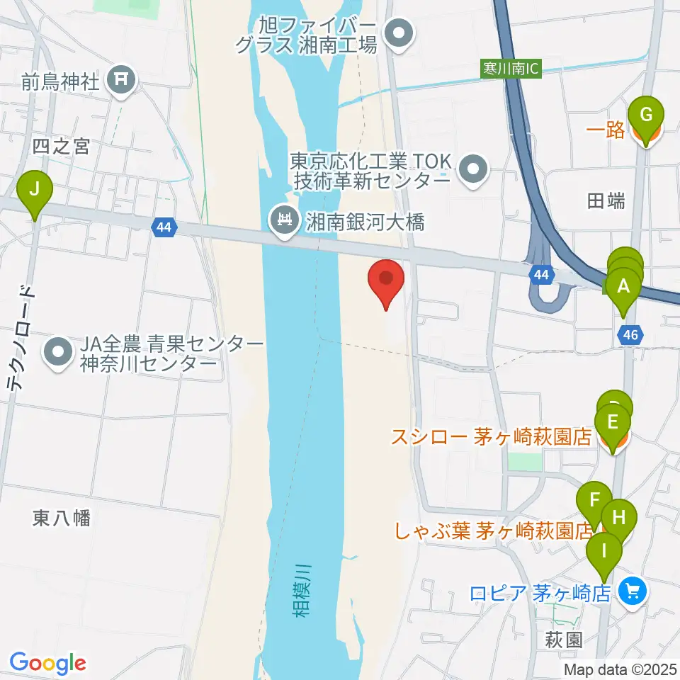 田端スポーツ公園野球場周辺のファミレス・ファーストフード一覧地図