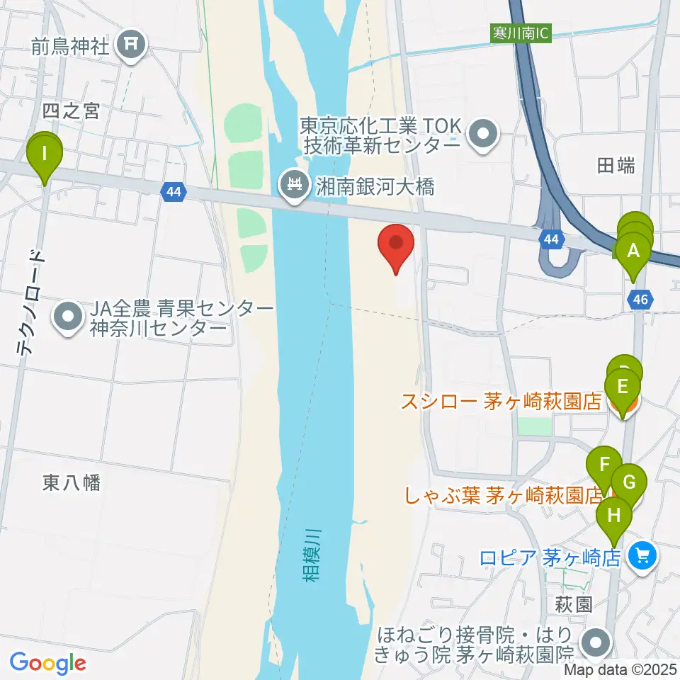 田端スポーツ公園野球場周辺のファミレス・ファーストフード一覧地図