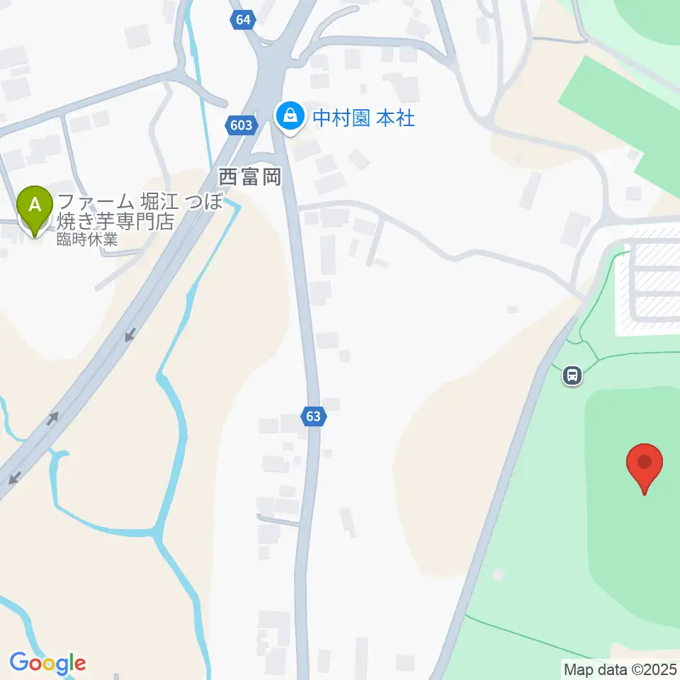 伊勢原市総合運動公園自由広場周辺のファミレス・ファーストフード一覧地図