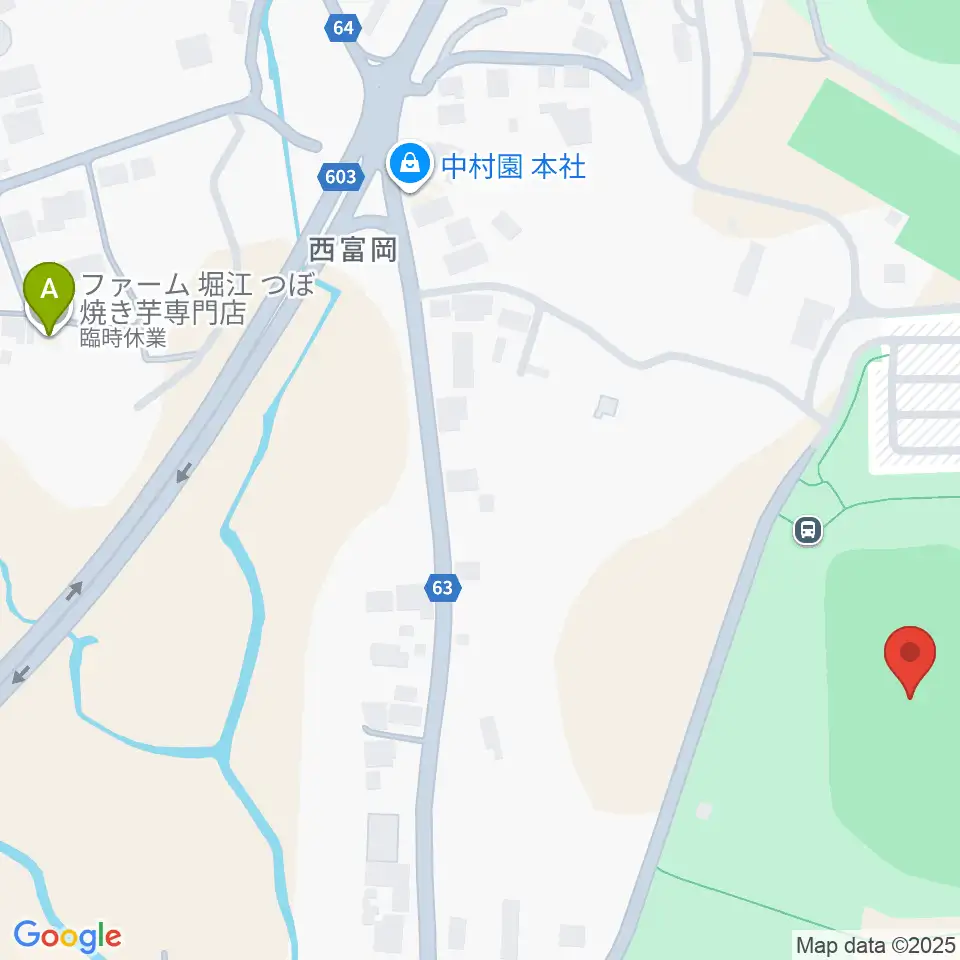 伊勢原市総合運動公園自由広場周辺のファミレス・ファーストフード一覧地図
