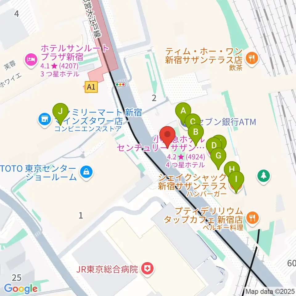 スタジオキーボード周辺のファミレス・ファーストフード一覧地図
