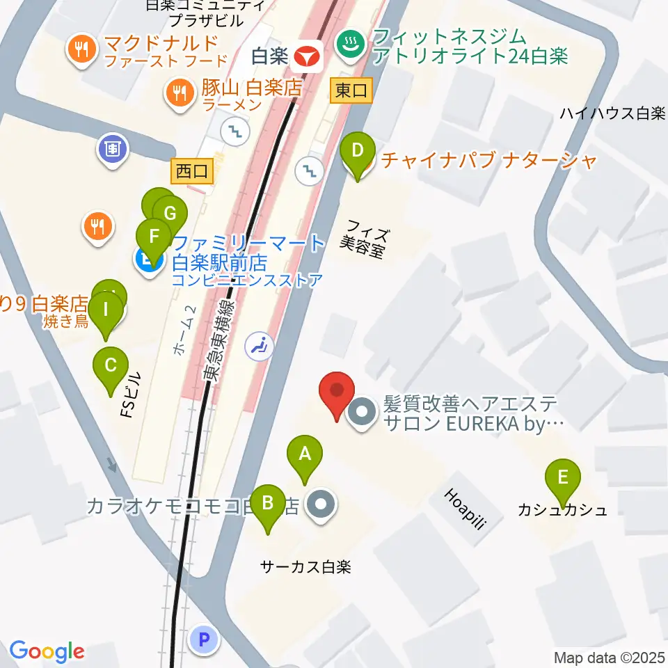 ケイアイサウンドスタジオ周辺のファミレス・ファーストフード一覧地図