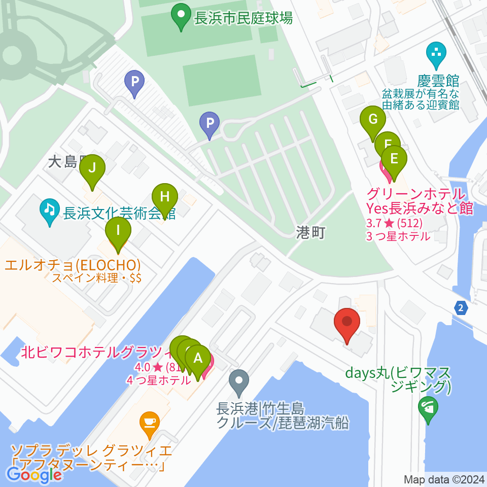 セミナー&カルチャーセンター臨湖周辺のファミレス・ファーストフード一覧地図