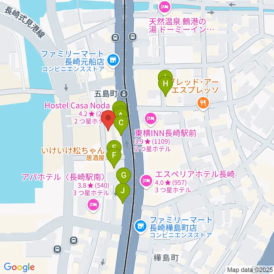 ECHO FIELD周辺のファミレス・ファーストフード一覧地図