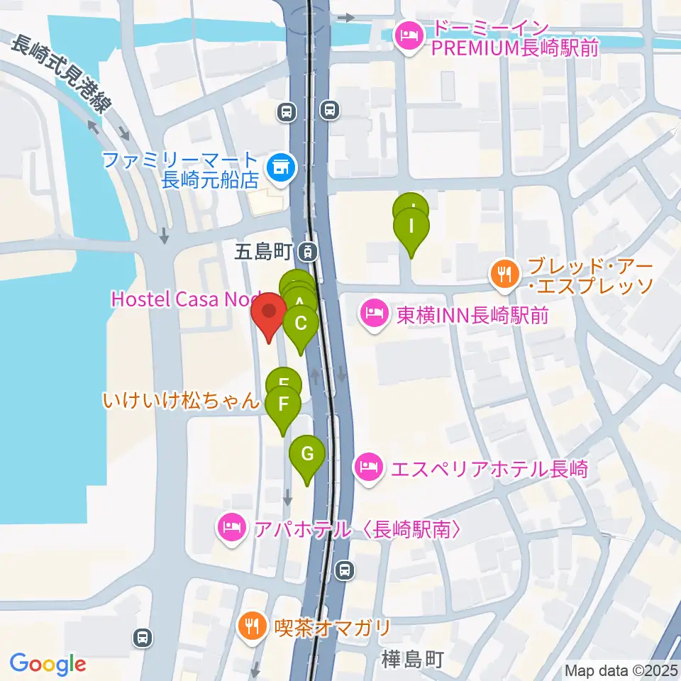 ECHO FIELD周辺のファミレス・ファーストフード一覧地図
