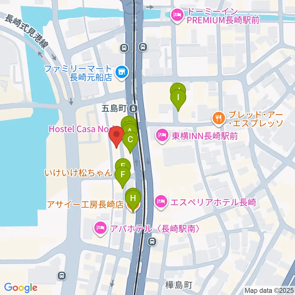ECHO FIELD周辺のファミレス・ファーストフード一覧地図