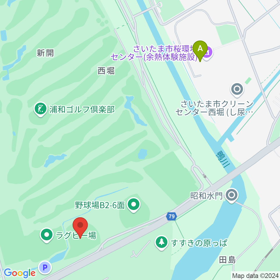 秋ヶ瀬公園野球場周辺のファミレス・ファーストフード一覧地図