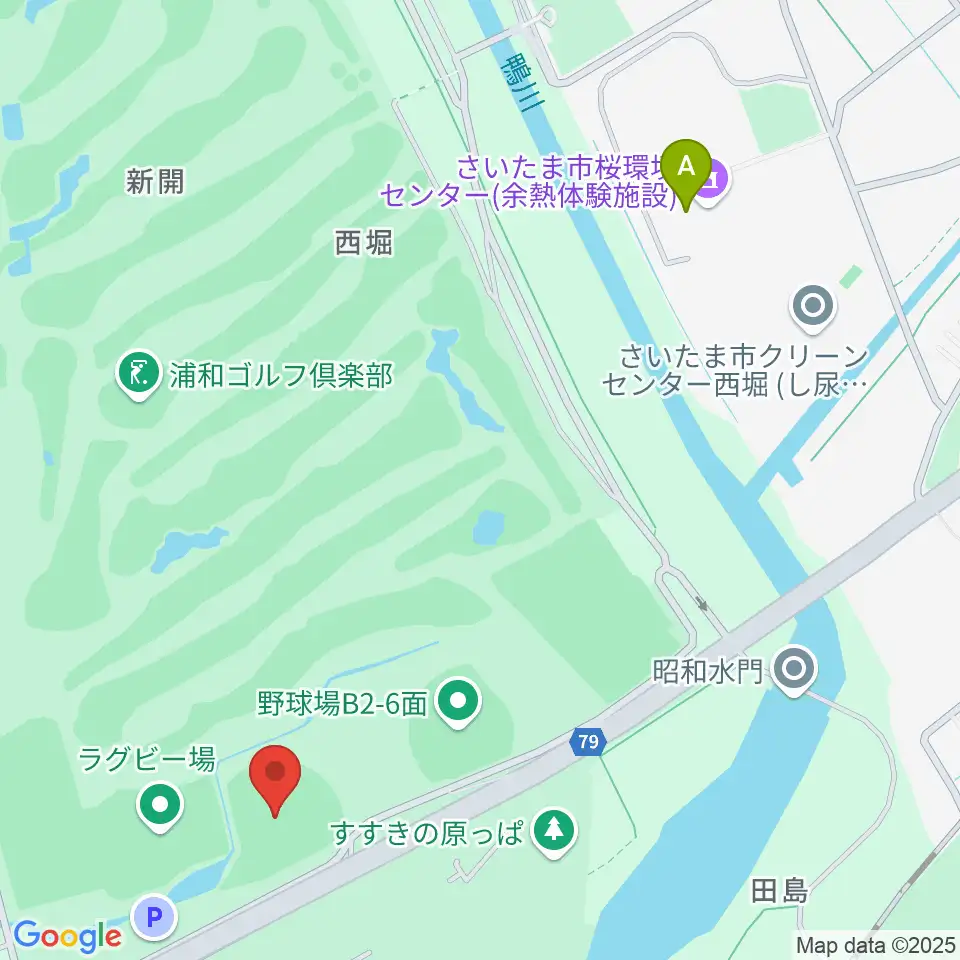 秋ヶ瀬公園野球場周辺のファミレス・ファーストフード一覧地図