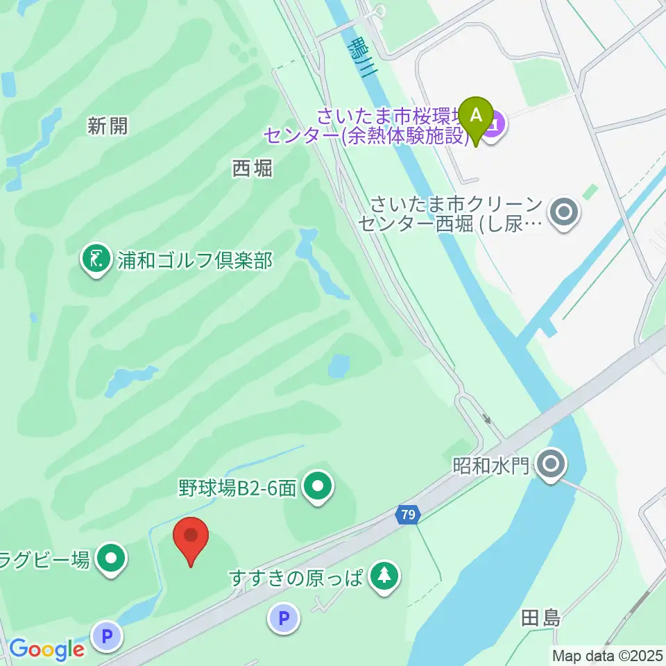 秋ヶ瀬公園野球場周辺のファミレス・ファーストフード一覧地図