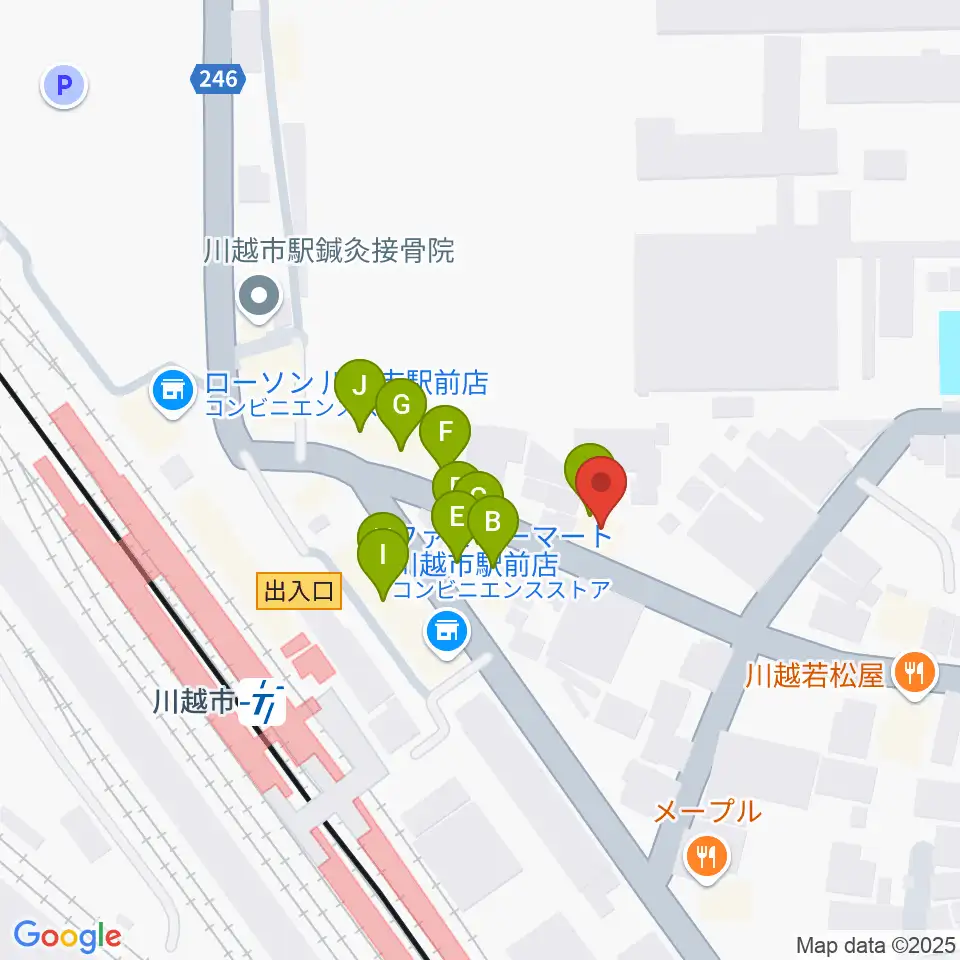 スタジオチコ周辺のファミレス・ファーストフード一覧地図