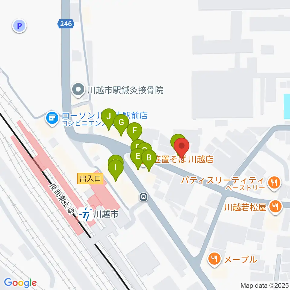 スタジオチコ周辺のファミレス・ファーストフード一覧地図