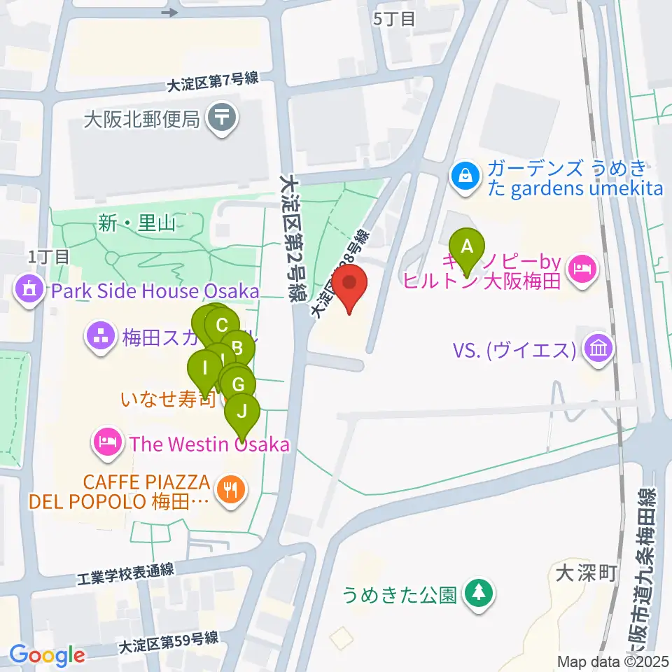 7th Note周辺のファミレス・ファーストフード一覧地図