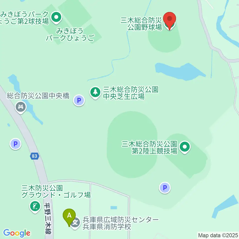 サムティドリームスタジアム周辺のファミレス・ファーストフード一覧地図