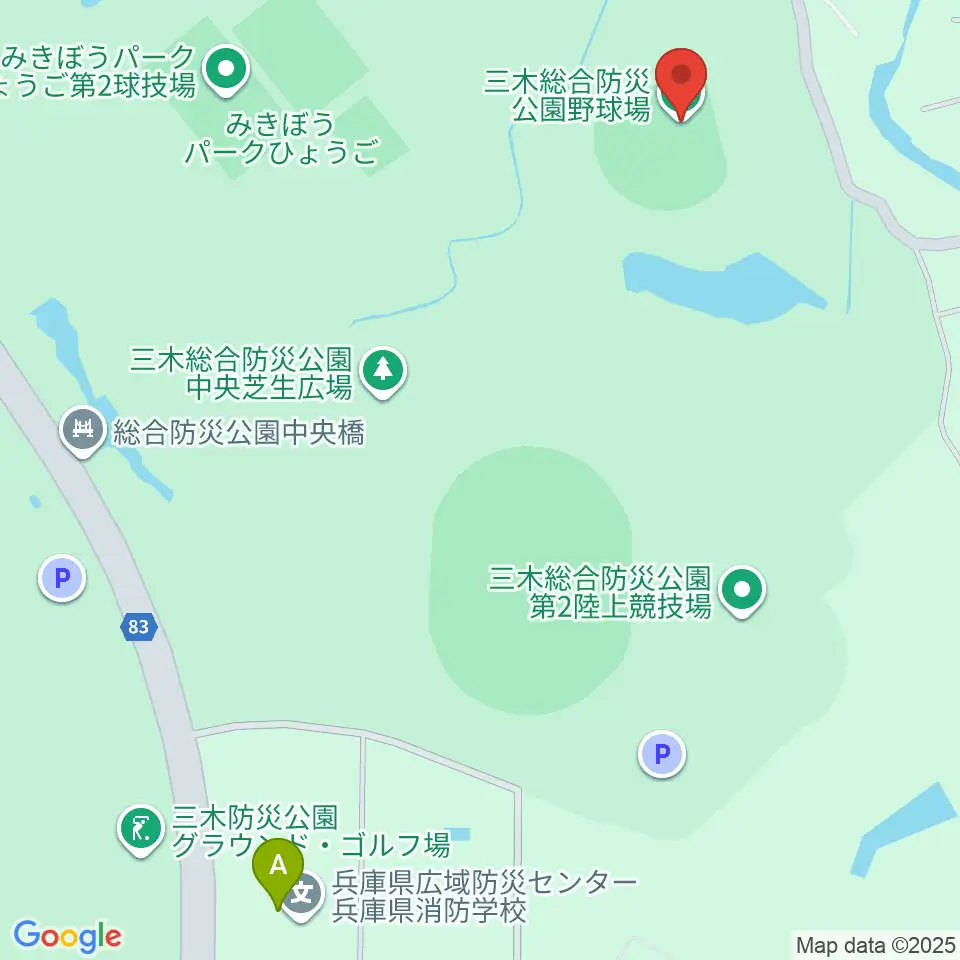 サムティドリームスタジアム周辺のファミレス・ファーストフード一覧地図