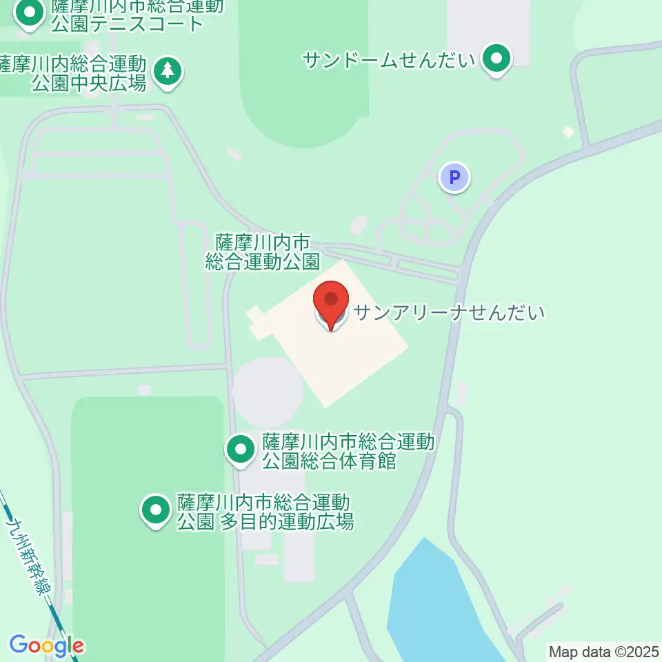 サンアリーナせんだい周辺のファミレス・ファーストフード一覧地図