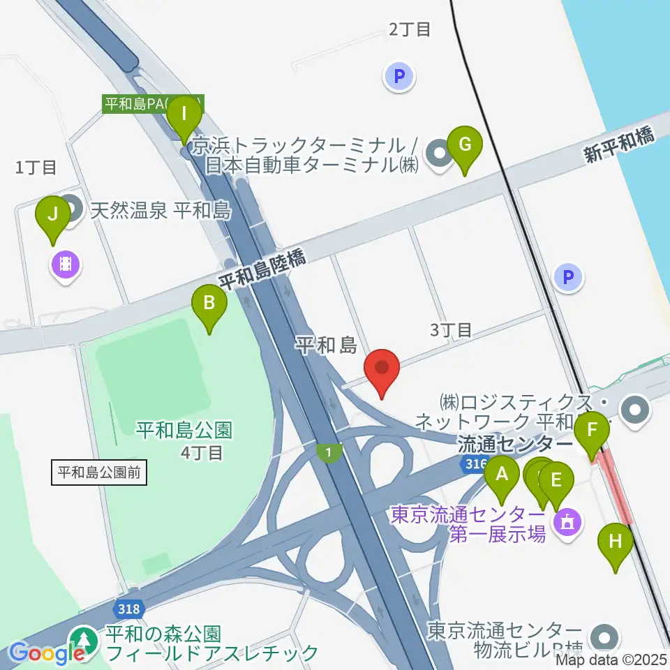 TIC Studio周辺のファミレス・ファーストフード一覧地図