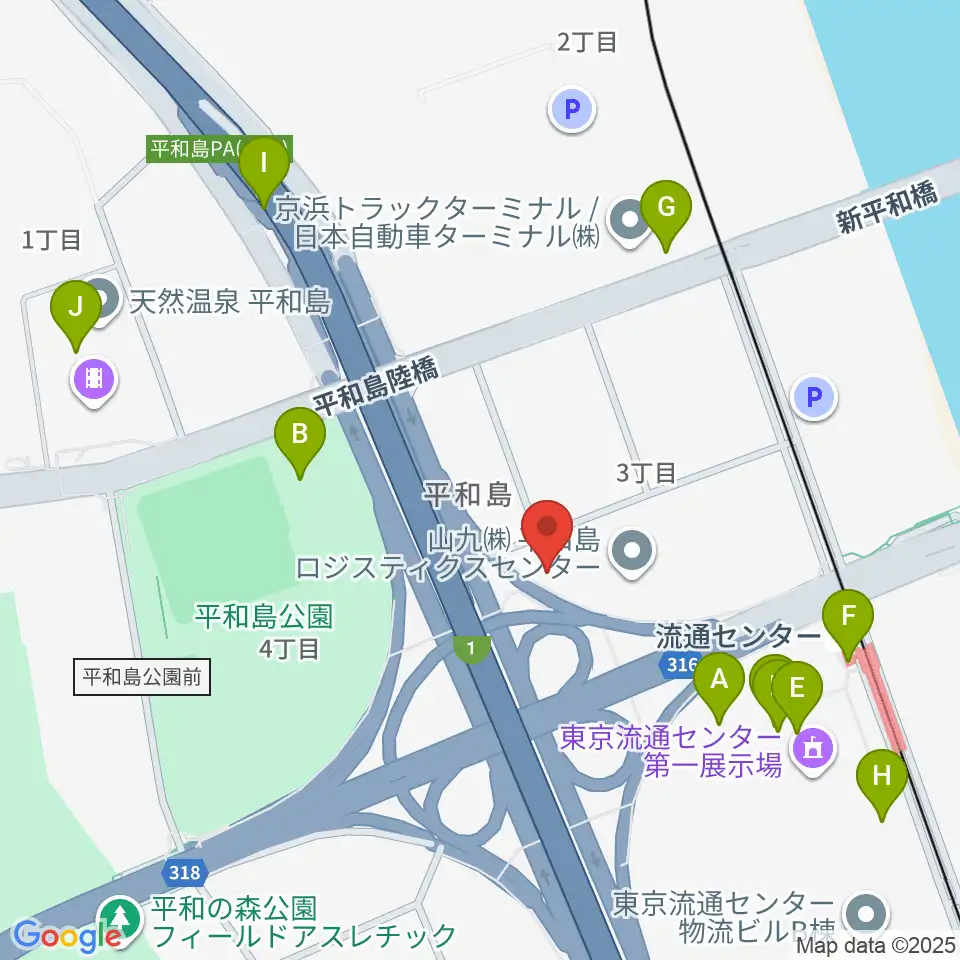 TIC Studio周辺のファミレス・ファーストフード一覧地図