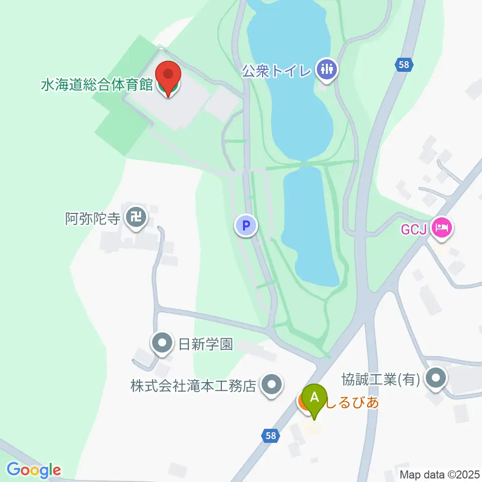 常総市水海道総合体育館周辺のファミレス・ファーストフード一覧地図