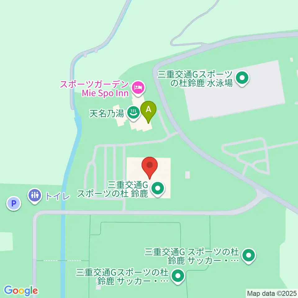 三重交通Gスポーツの杜鈴鹿体育館周辺のファミレス・ファーストフード一覧地図