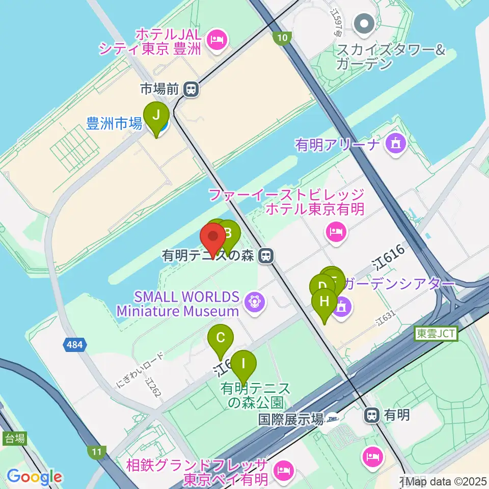 ライブドア アーバンスポーツパーク周辺のファミレス・ファーストフード一覧地図