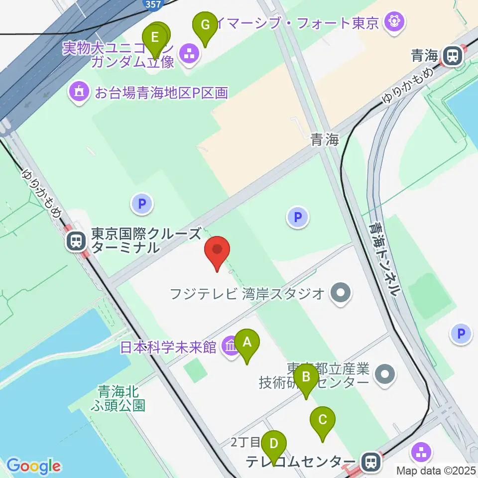東京国際交流館プラザ平成周辺のファミレス・ファーストフード一覧地図