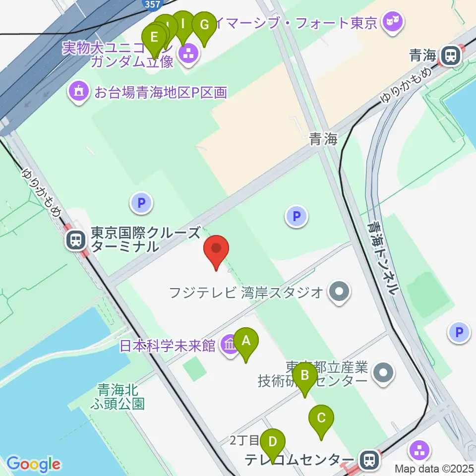 東京国際交流館プラザ平成周辺のファミレス・ファーストフード一覧地図