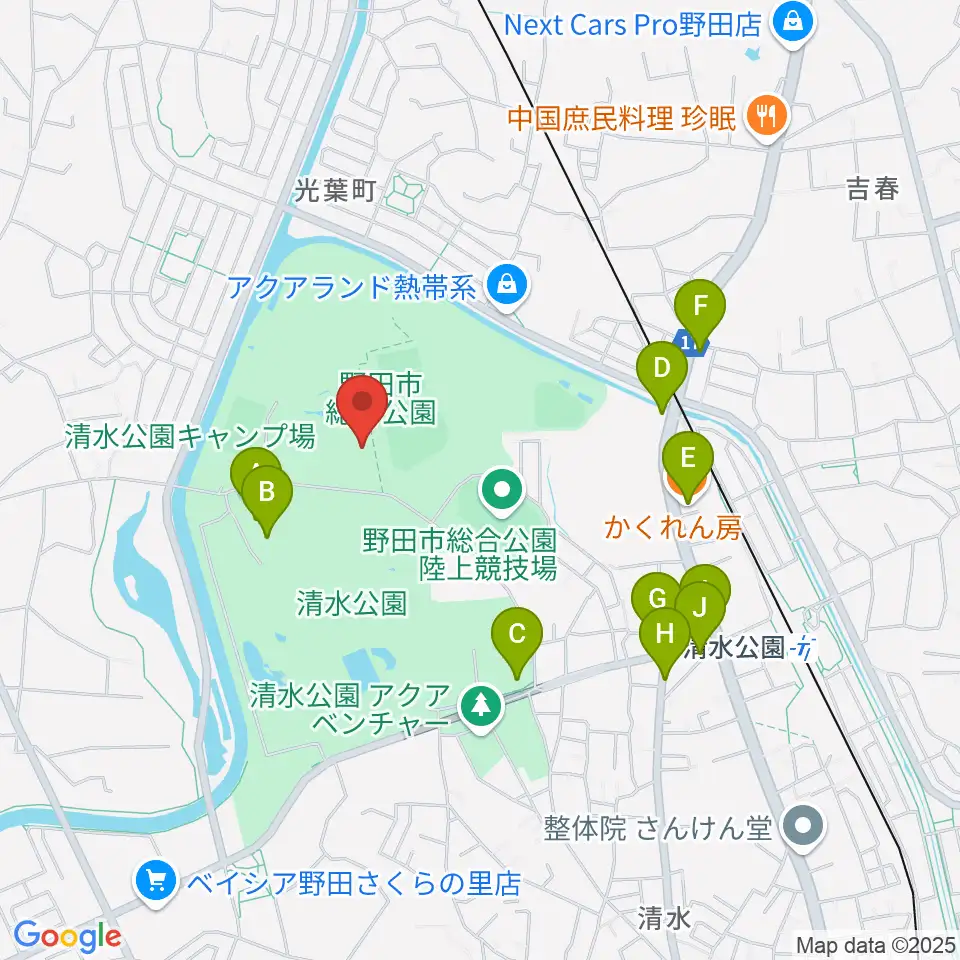 インフォマージュアリーナ周辺のファミレス・ファーストフード一覧地図
