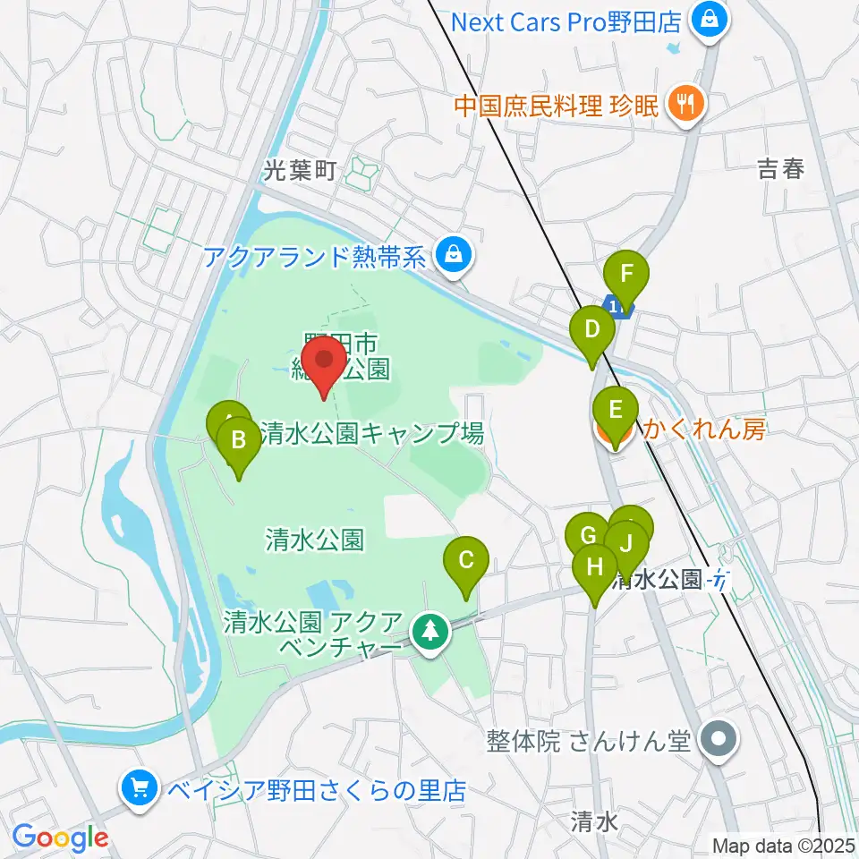 インフォマージュアリーナ周辺のファミレス・ファーストフード一覧地図