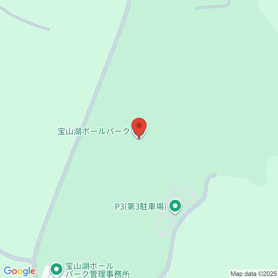 宝山湖OKURAボールパーク周辺のファミレス・ファーストフード一覧地図