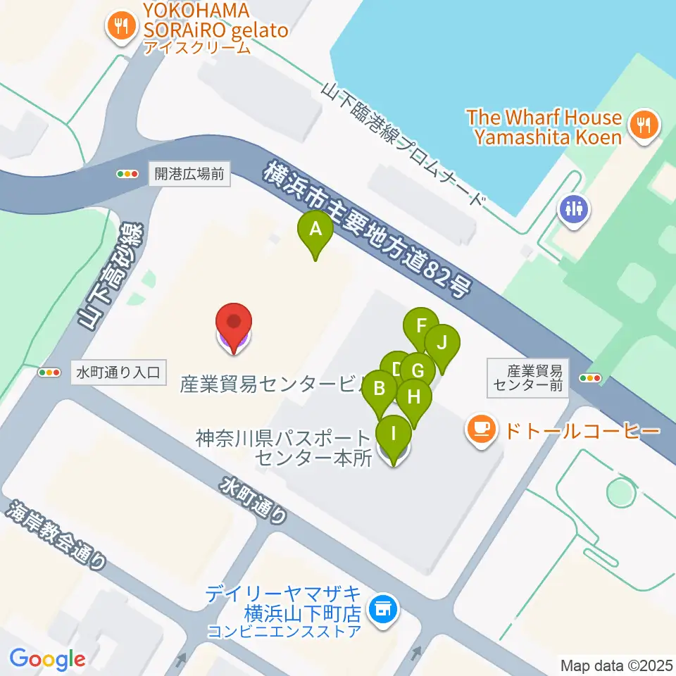 シルク博物館周辺のファミレス・ファーストフード一覧地図