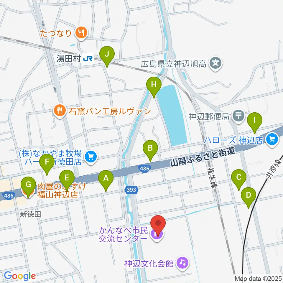 takao＋ばらの街 アレナ神辺周辺のファミレス・ファーストフード一覧地図