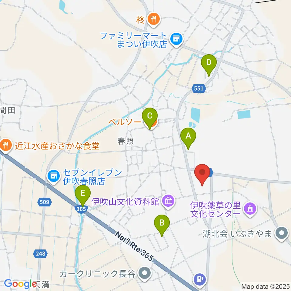 OSPホッケースタジアム周辺のファミレス・ファーストフード一覧地図