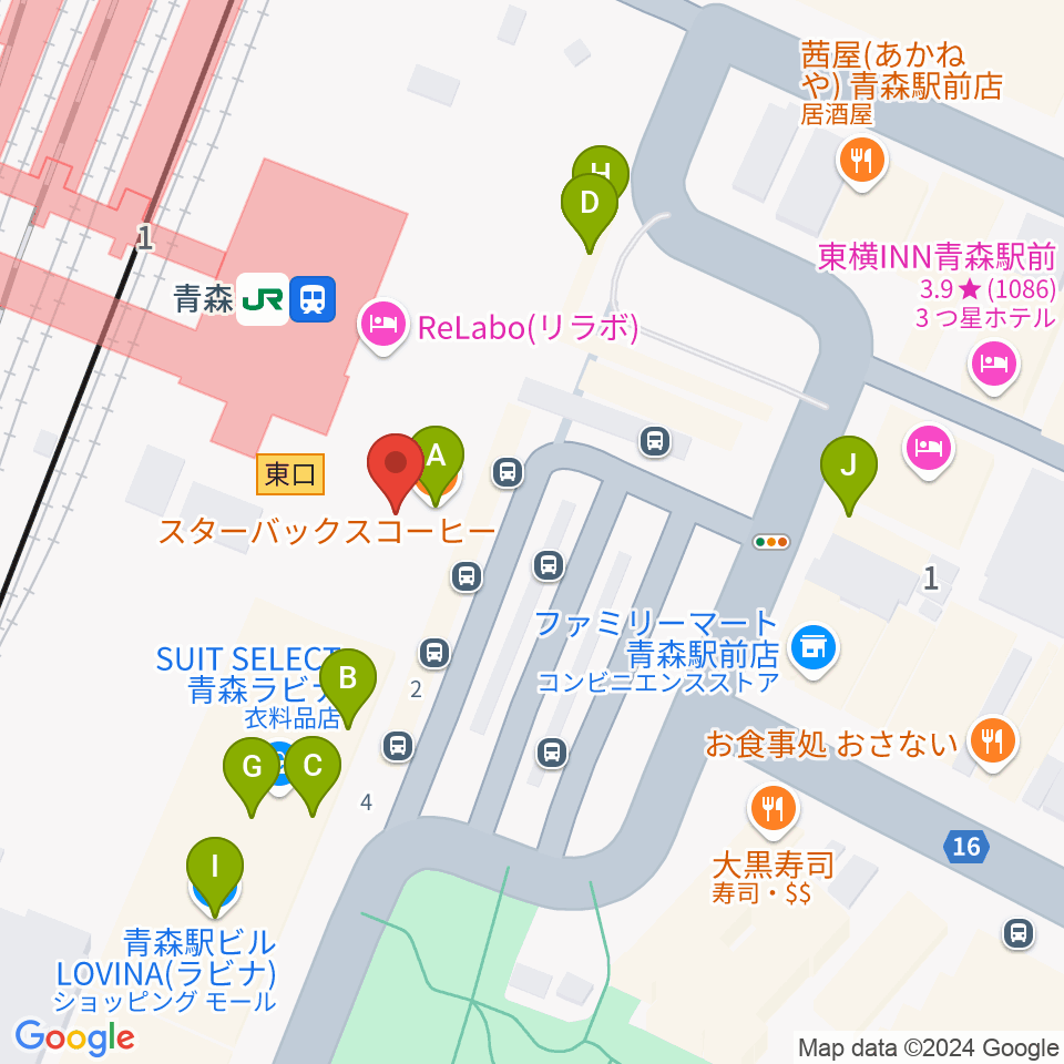 協同組合タッケン美術展示館周辺のファミレス・ファーストフード一覧地図